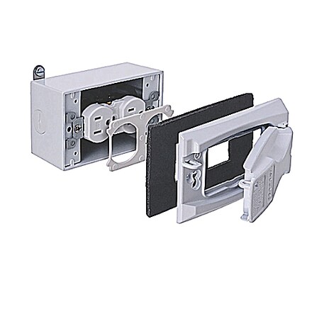 Abb 1G KIT WHT 3HBX UCVR, TR/WR RECPT S312WHE